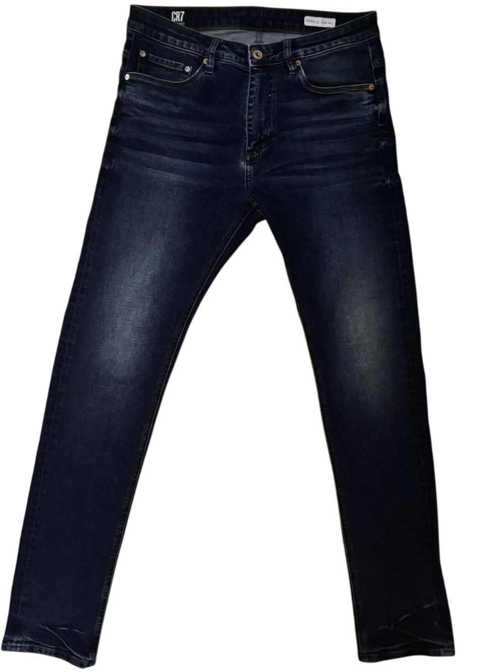Rare Cristiano Ronaldo 7 CR7 Type C Men’s Dark Blue / Navy Denim Jeans - Size 32